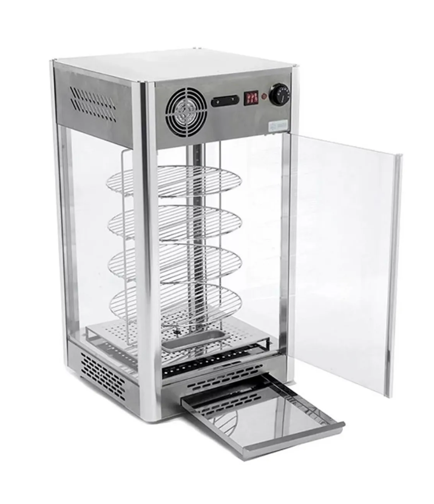 Exhibidor Calentador de Pizzas con Base Giratoria RTR-108L Migsa